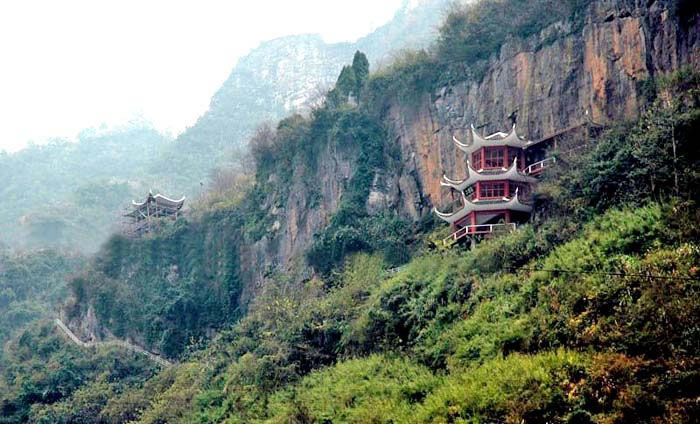 远眺书山充满灵气-二酉山_旅游文化名山_沅陵,沅陵风景