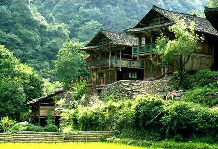 沅陵县农村的漂亮木屋
